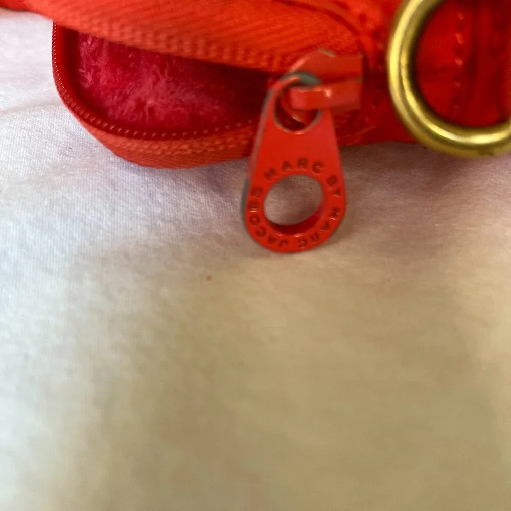 Marc Jacobs Red Signature Quilted Laptop Bag
